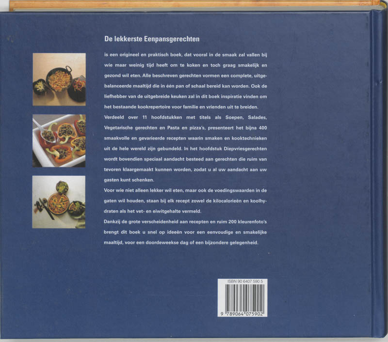 Lekkerste eenpansgerechten Lekkerste Eenpansgerechten achterkant