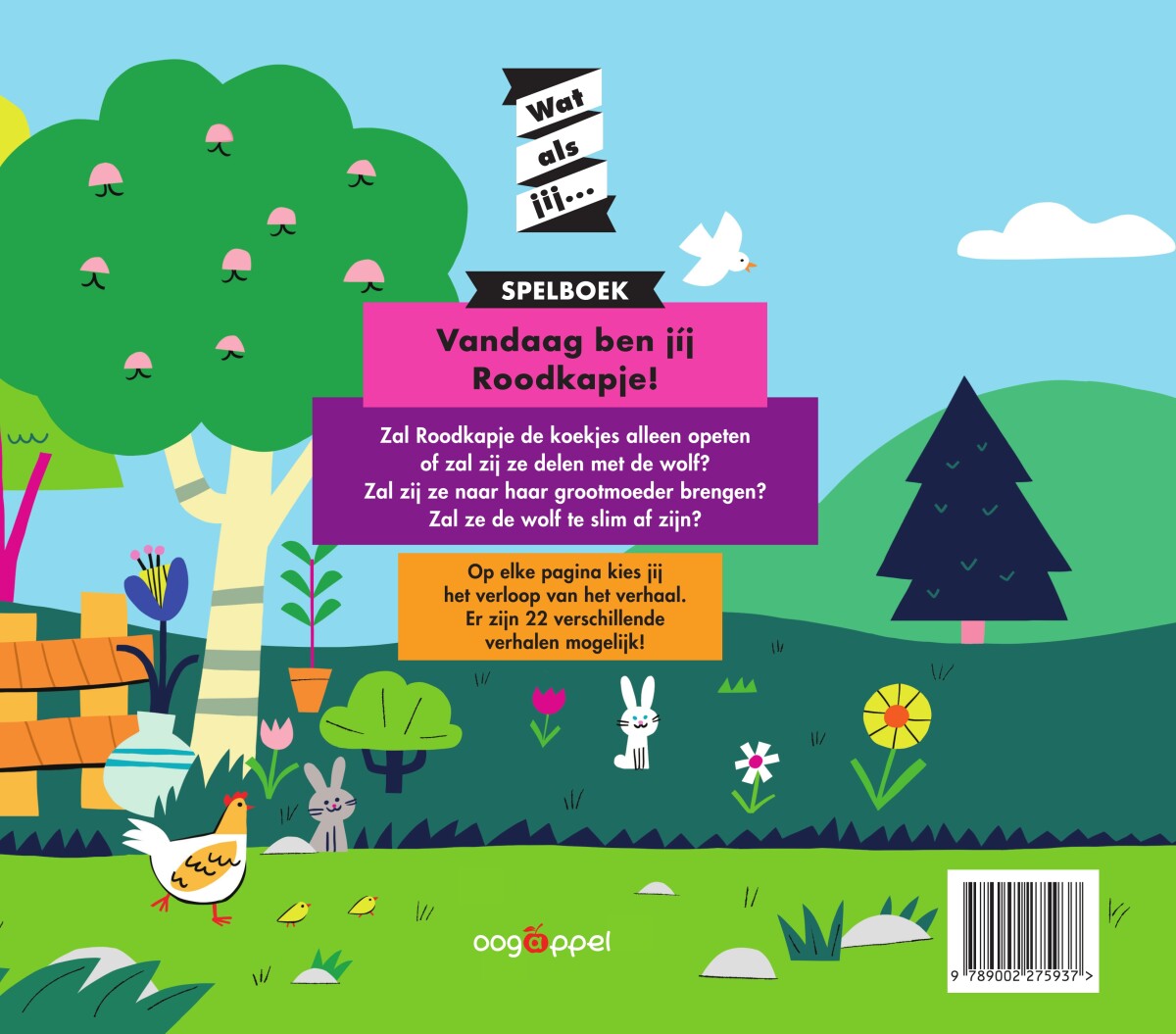 Wat als jij Roodkapje was? achterkant