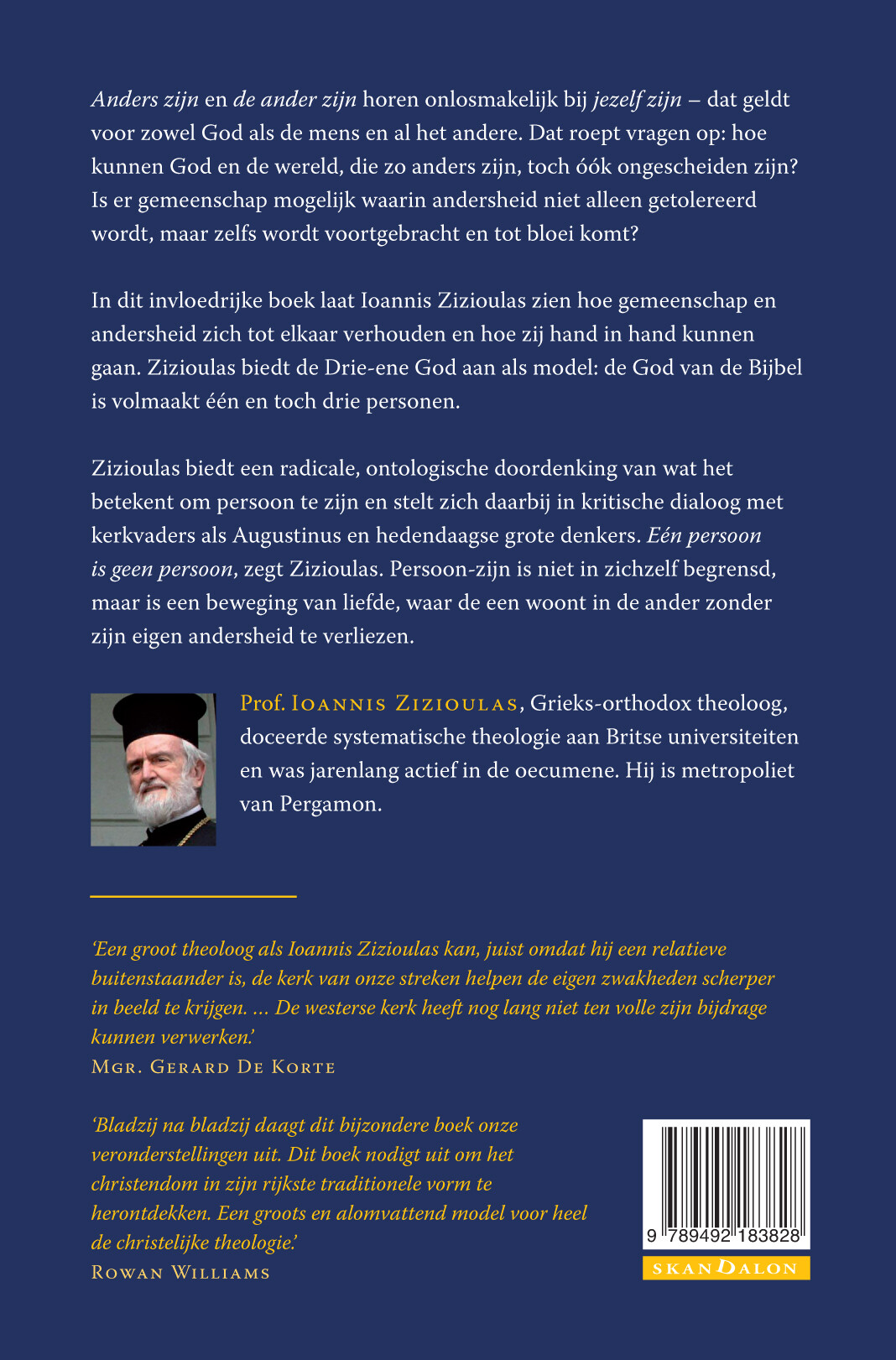 Gemeenschap en andersheid achterkant