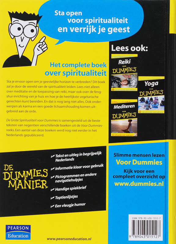 De Grote Spiritualiteit voor Dummies / Voor Dummies achterkant