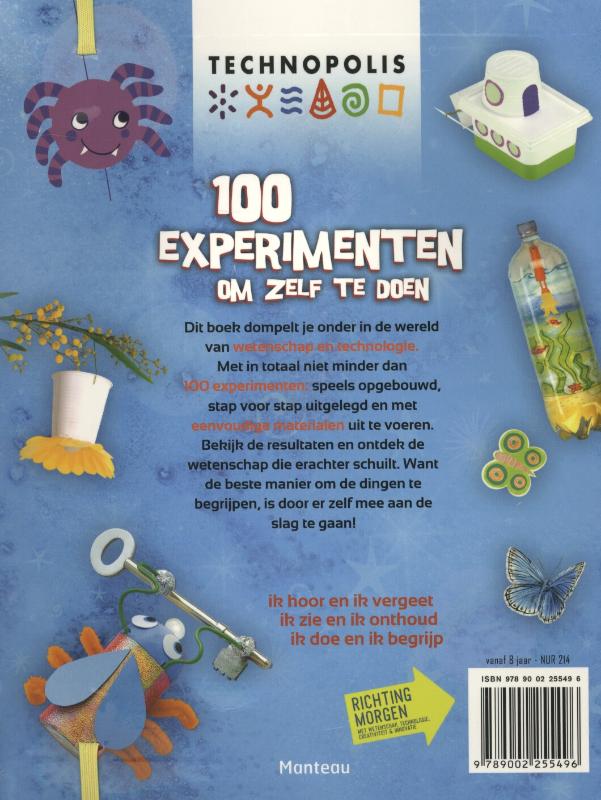 100 experimenten om zelf te doen / Technopolis achterkant