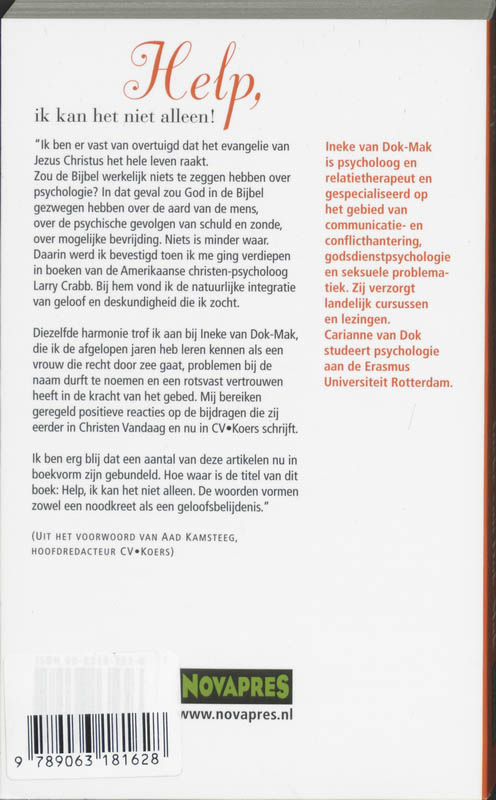 HELP IK KAN HET NIET ALLEEN ! HELP IK KAN HET NIET ALLEEN ! achterkant