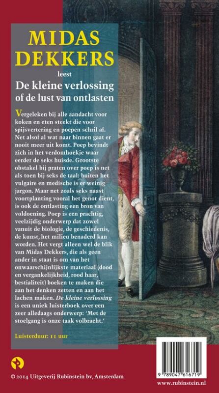De kleine verlossing of de lusten van ontlasten achterkant