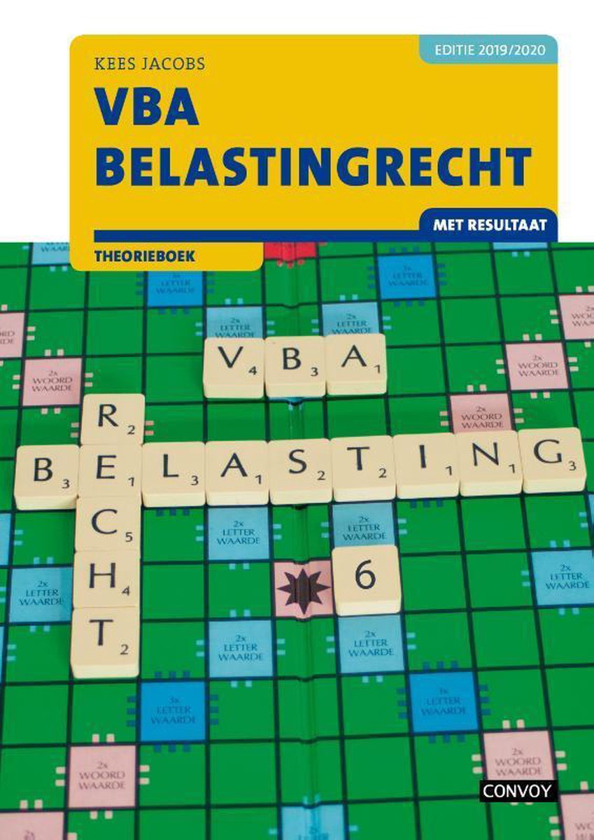 VBA Belastingrecht met resultaat 2019-2020 Theorieboek