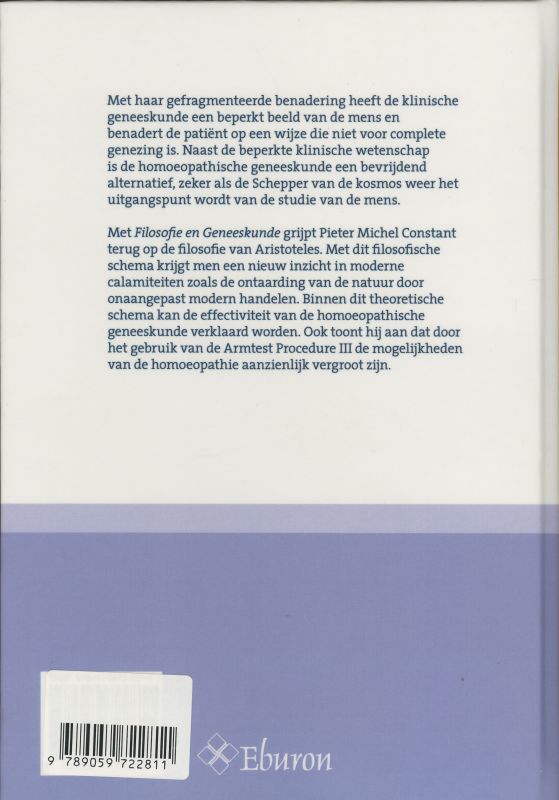 Filosofie en geneeskunde achterkant