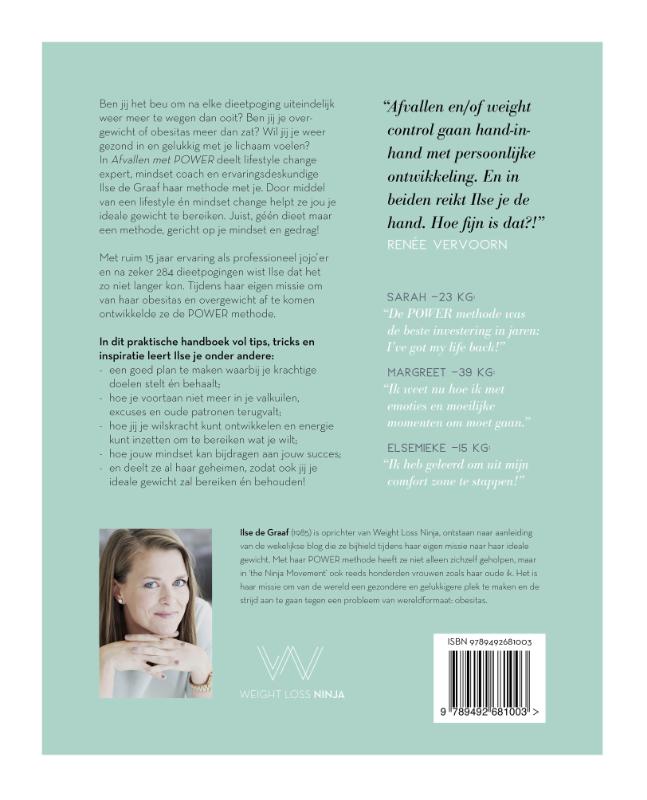 Afvallen met POWER! Afvallen met POWER! achterkant