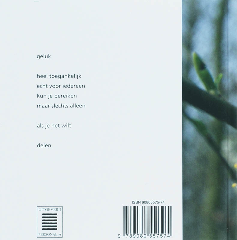 Bundeltje geluk Bundeltje geluk achterkant