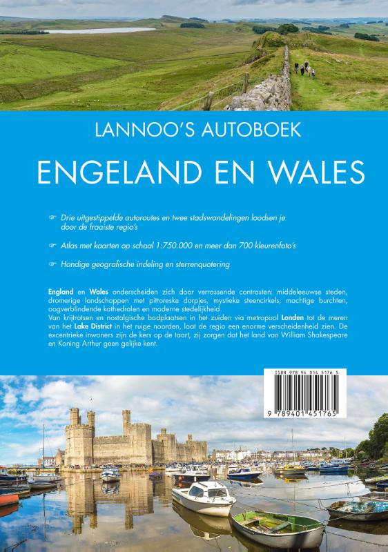 Engeland en Wales / Lannoo's autoboek achterkant