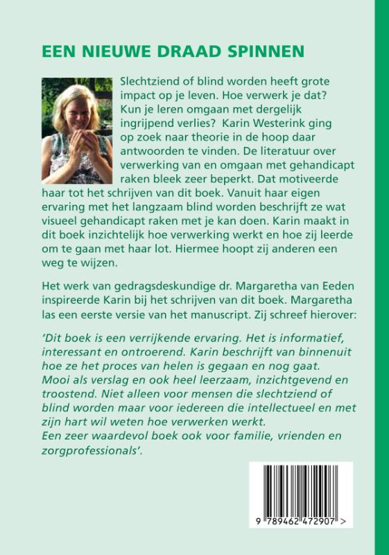 Een nieuwe draad spinnen achterkant