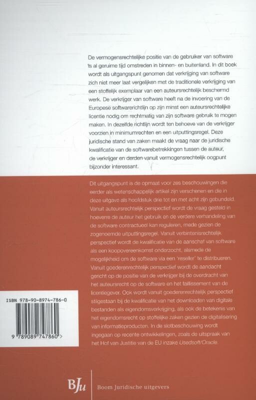 Softwarebetrekkingen / Overige publicaties achterkant