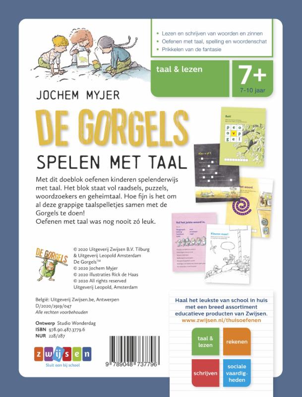 De Gorgels spelen met taal / De Gorgels achterkant