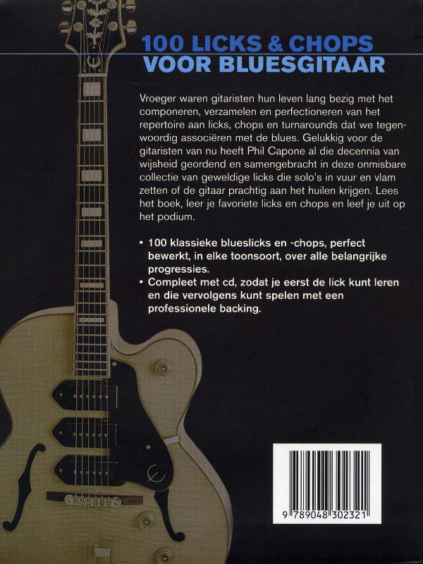 100 licks & chops voor bluesgitaar achterkant