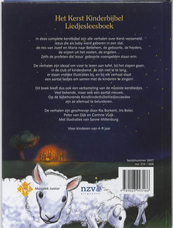 Het Kerst Kinderbijbel Liedjesleesboek Het Kerst Kinderbijbel Liedjesleesboek achterkant