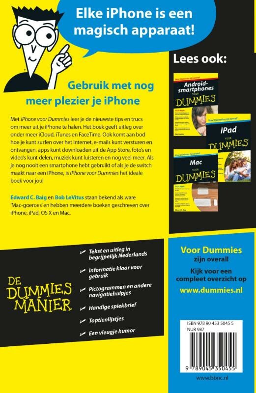 iPhone voor Dummies / Voor Dummies achterkant