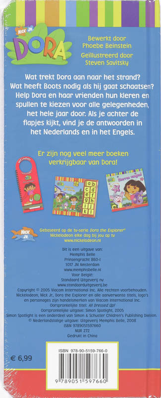 Dora / Dora's aankleedboek achterkant