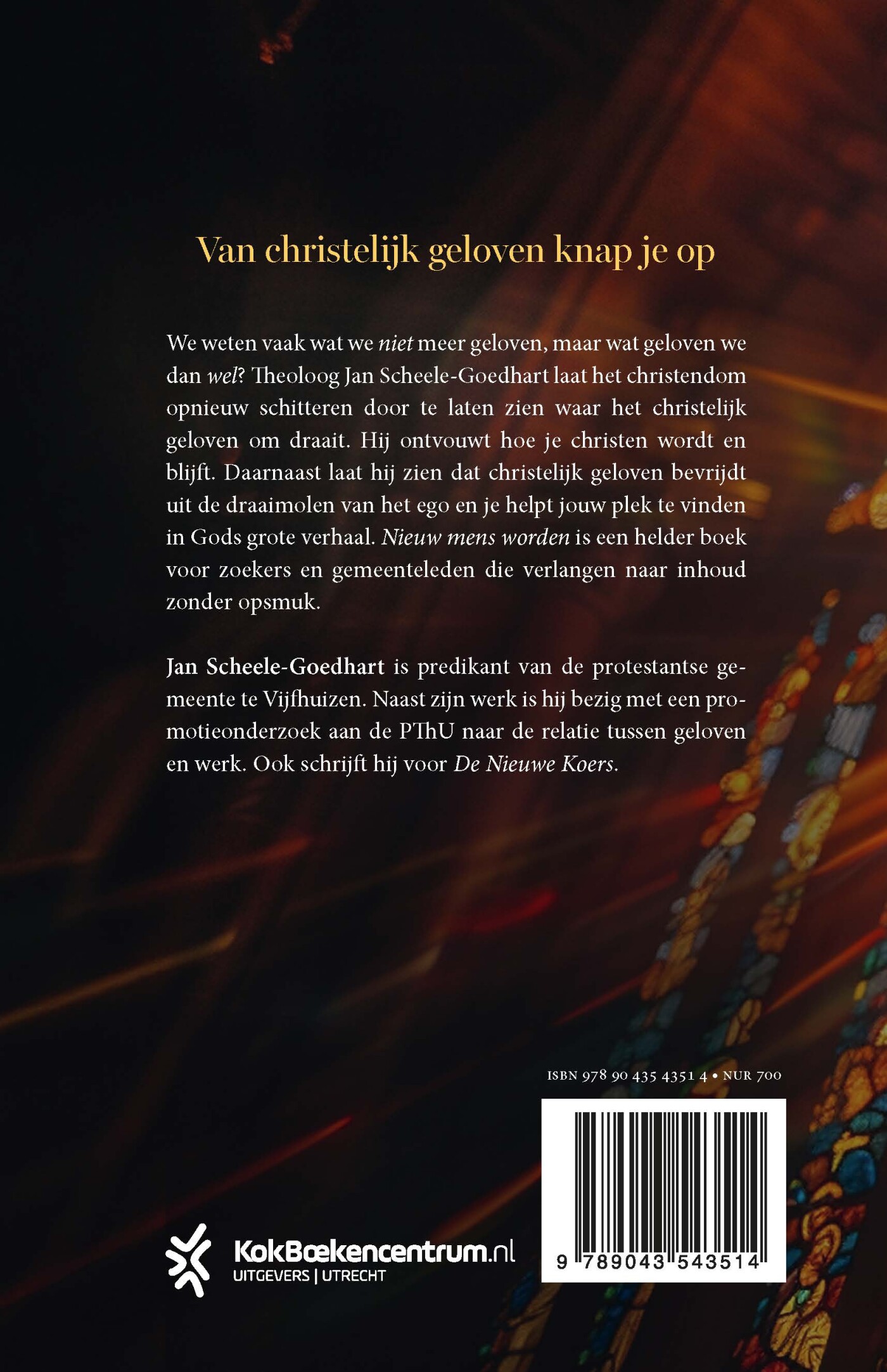 Nieuw mens worden achterkant