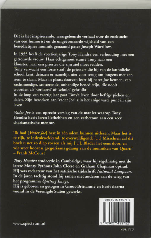 Vader Joe De Man Die Mijn Leven Redde achterkant