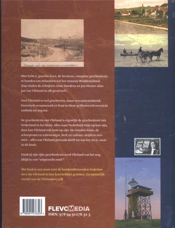 Vlieland een Nederlandse Geschiedenis achterkant