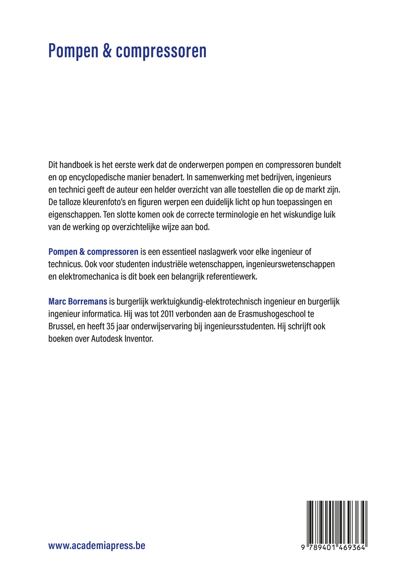 Pompen en compressoren achterkant