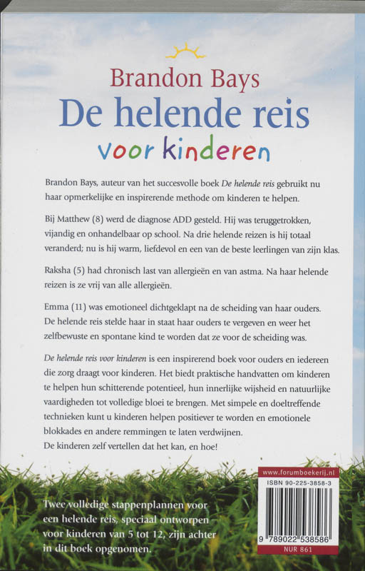 De helende reis voor kinderen achterkant