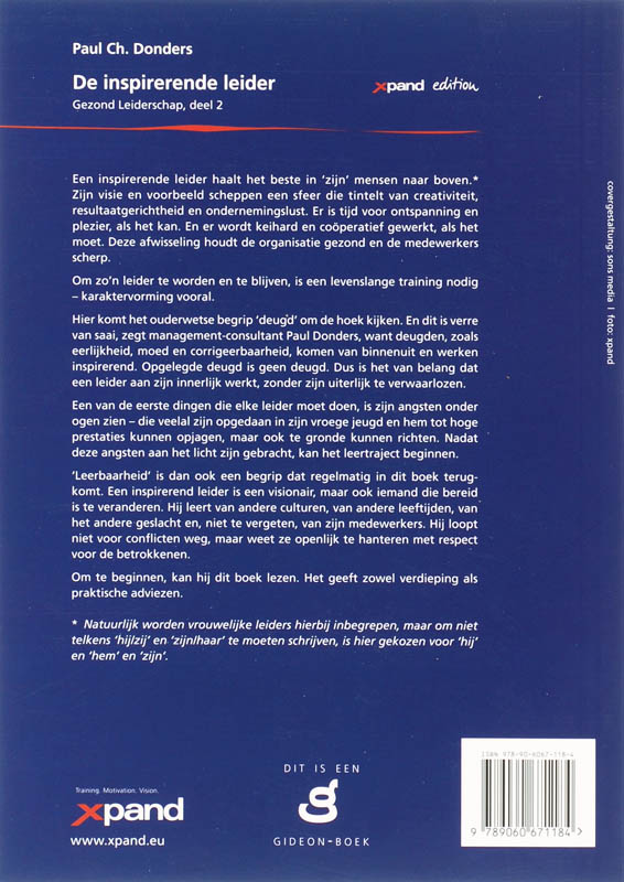 De inspirerende leider / Gezond Leiderschap / 2 achterkant