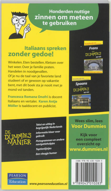 Italiaans voor Dummies op reis / Voor Dummies achterkant