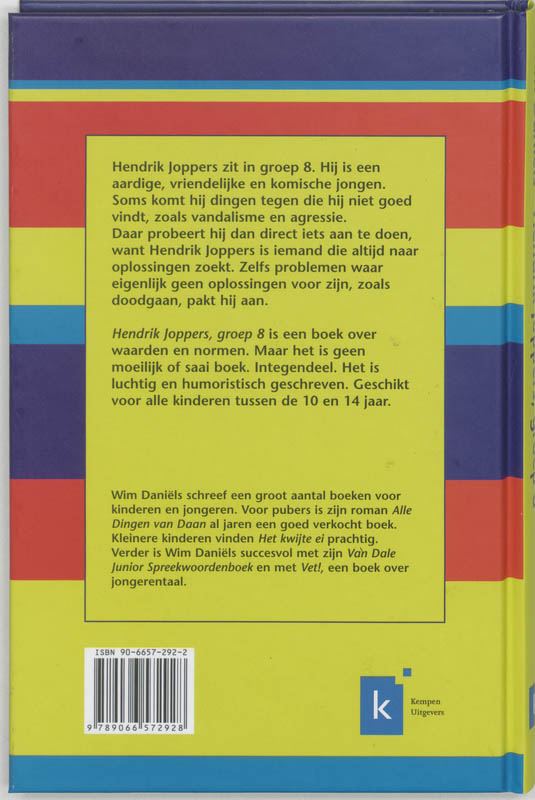 Hendrik Joppers, Groep 8 achterkant