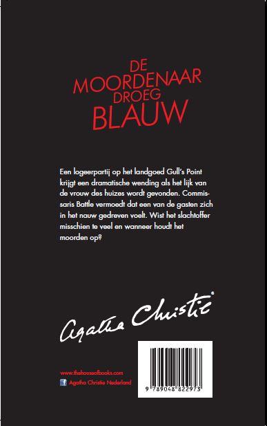 De moordenaar droeg blauw / Agatha Christie achterkant