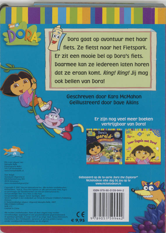 Dora / Dora gaat fietsen / Dora Dora / Dora gaat fietsen / Dora achterkant