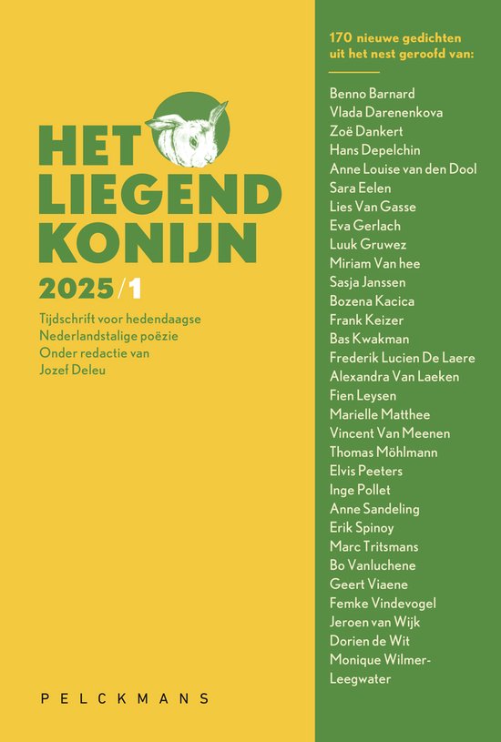 Benno Barnard 170 Nieuwe Gedichten Uit Het Nest Geroofd Van ... / Het Liegend Konijn / 2025, 1