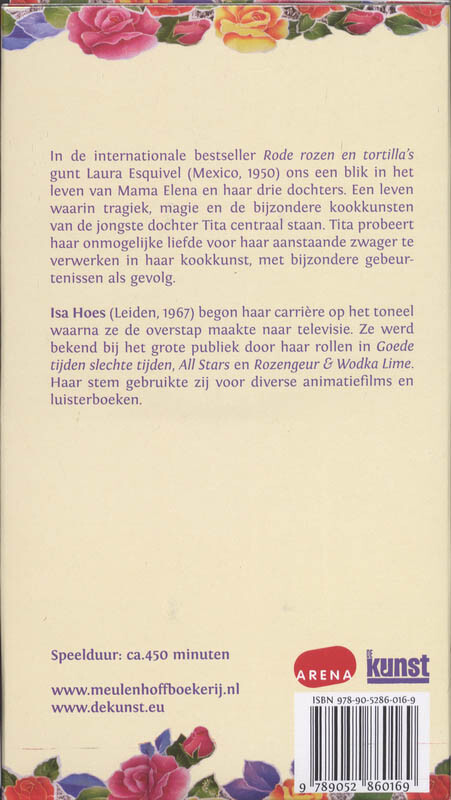 Rode rozen en tortilla's - luisterboek achterkant