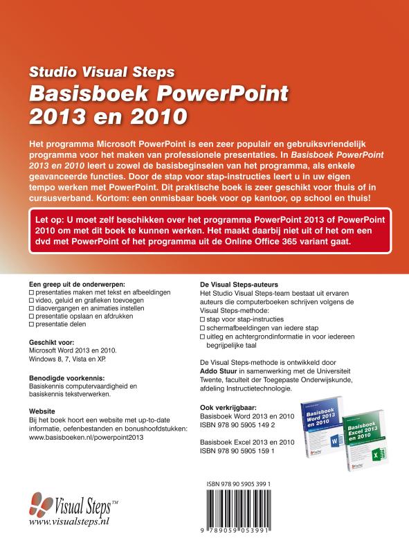 Basisboek powerpoint 2013 en 2010 achterkant