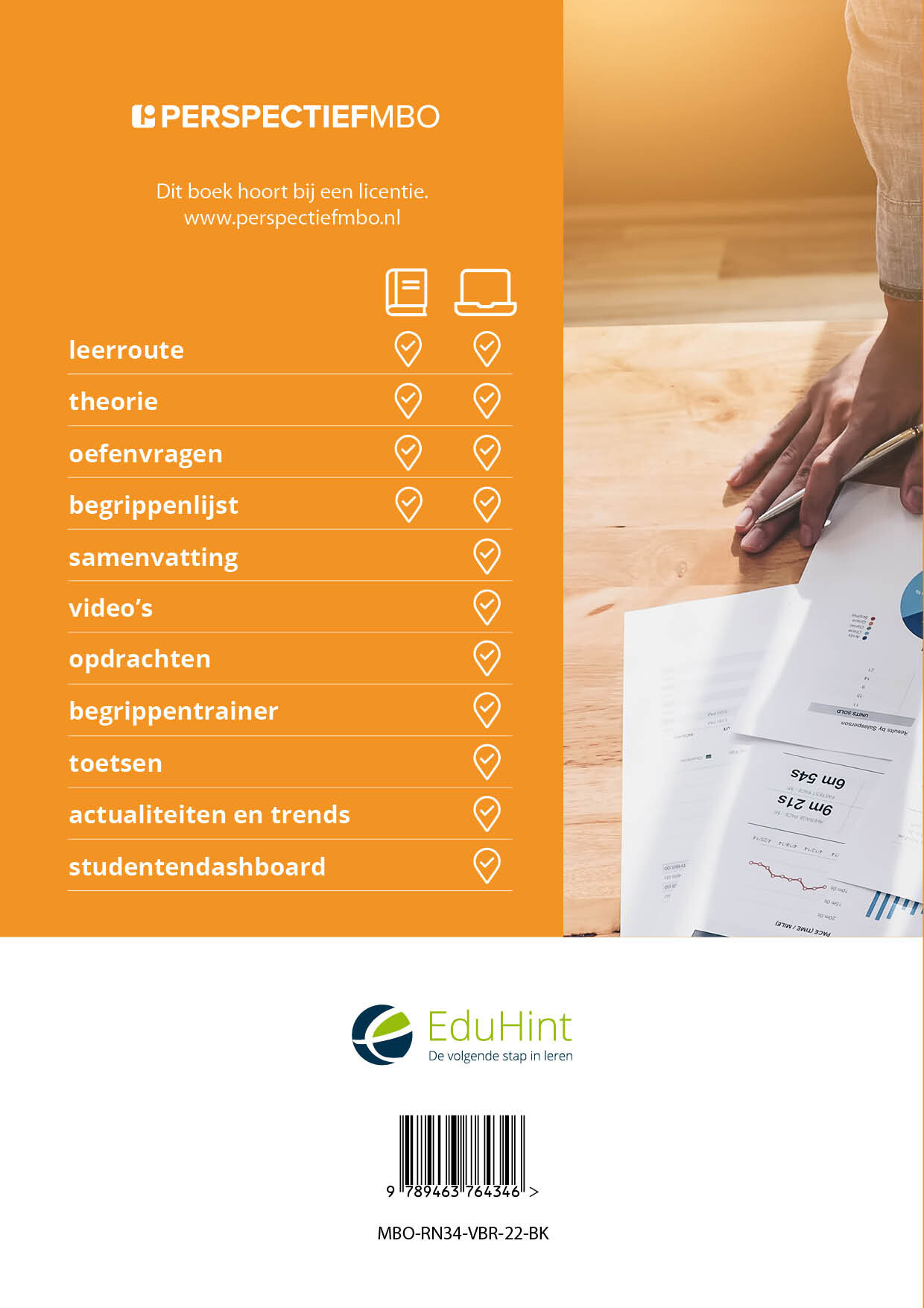 Verkoopresultaten en kengetallen achterkant