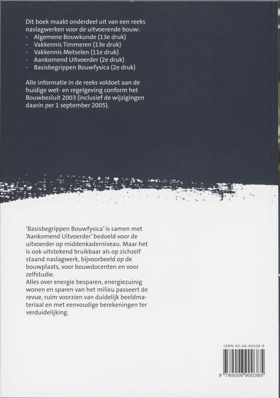 Basisbegrippen Bouwfysica achterkant