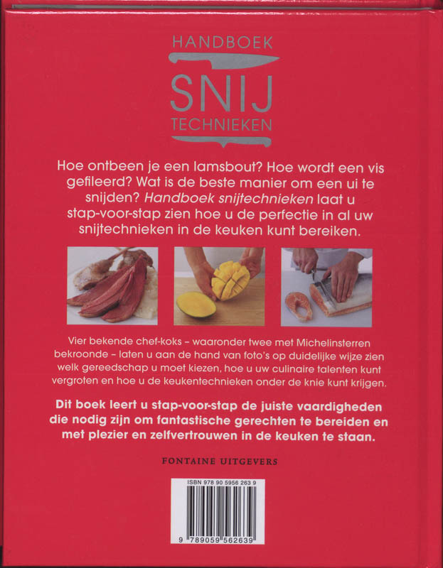 Handboek snijtechnieken achterkant