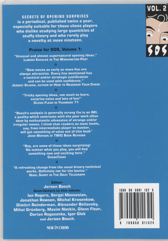 SOS Secrets of Opening Surprises / Secrets of Opening Surprises / 2 achterkant