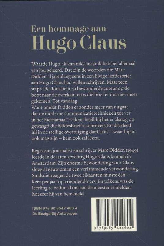 Hugo Claus achterkant