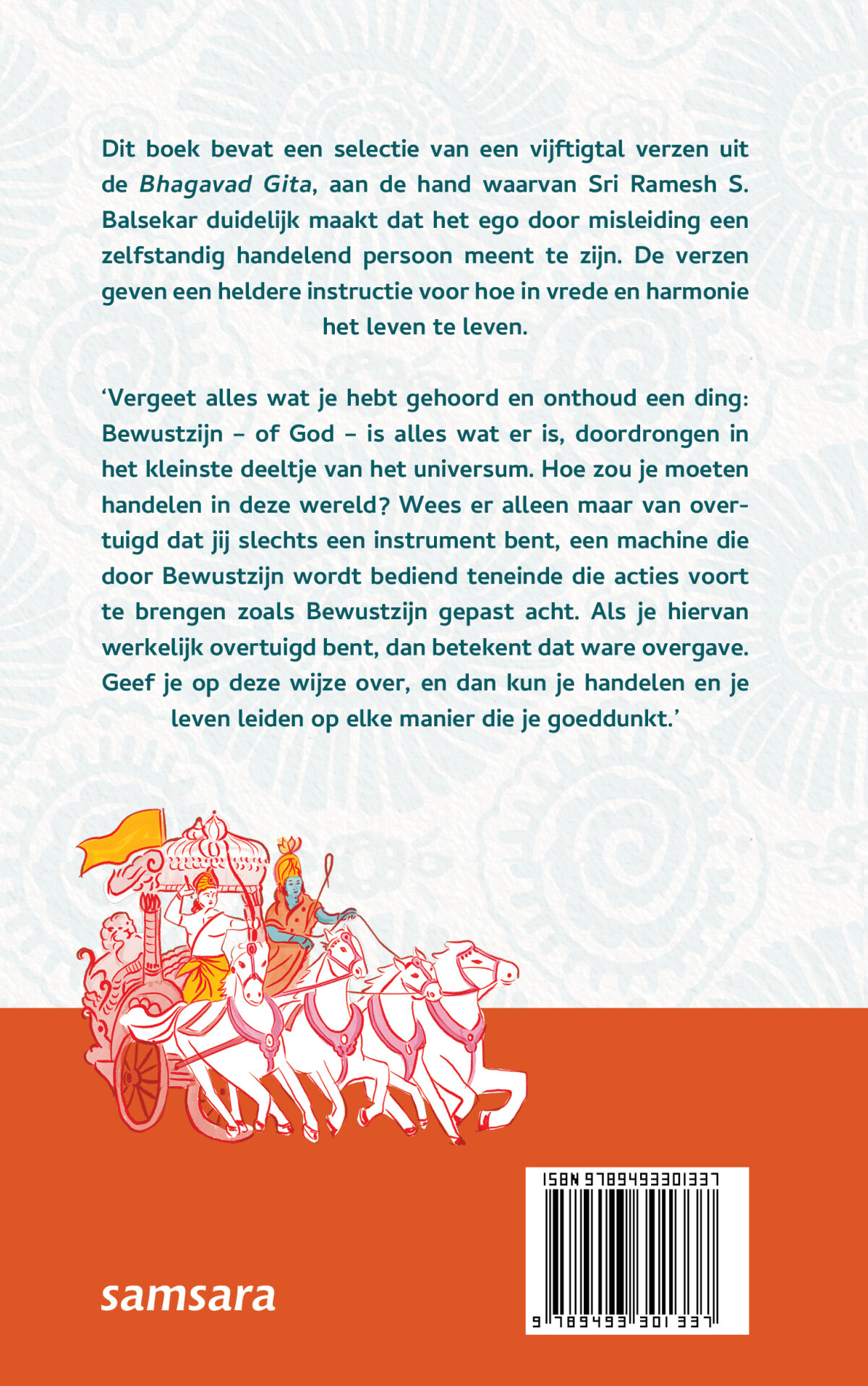 De Bhagavad Gita achterkant