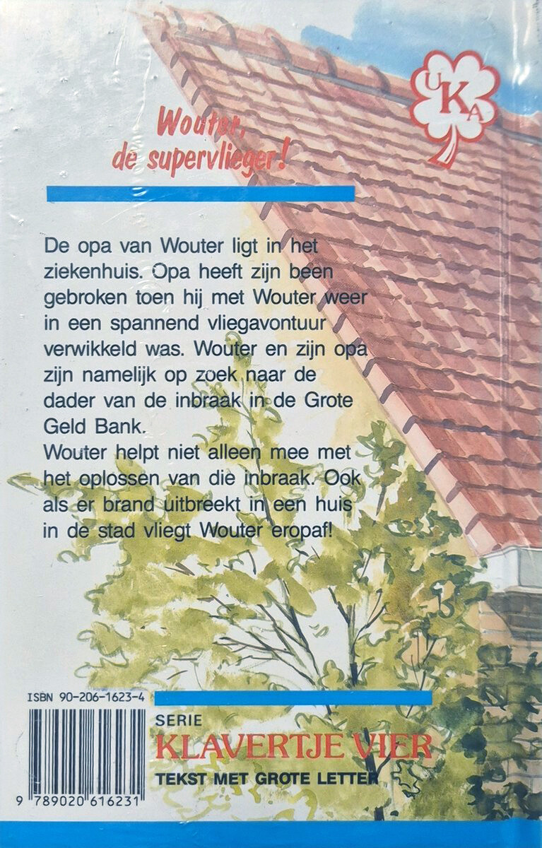 Wouter, de supervlieger! / Klavertje vier achterkant