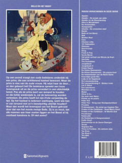 Belle en het beest / Disney filmstrip achterkant