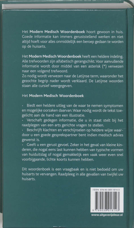 Modern Medisch Woordenboek achterkant