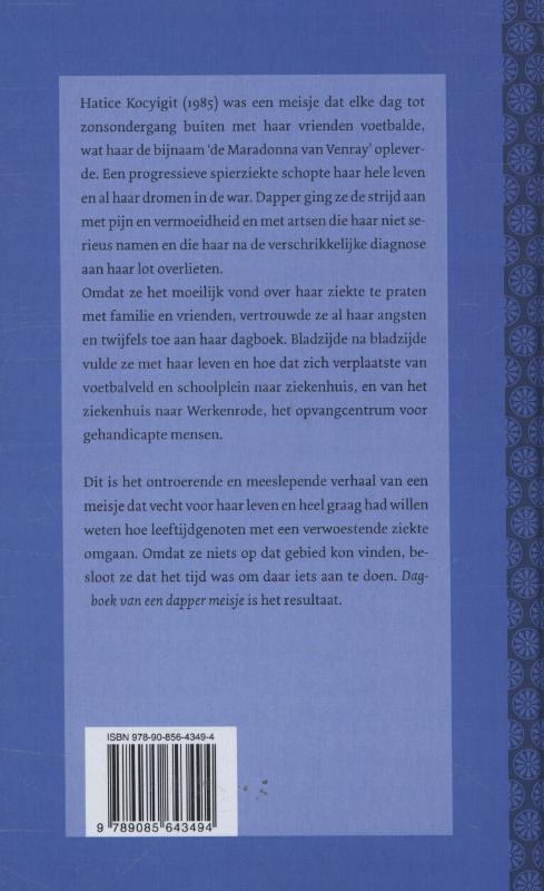 Dagboek van een dapper meisje achterkant