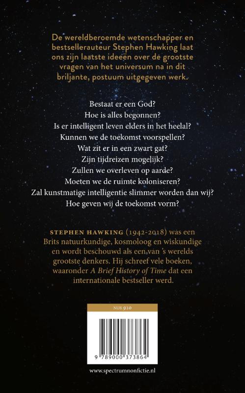 De antwoorden op de grote vragen De antwoorden op de grote vragen achterkant