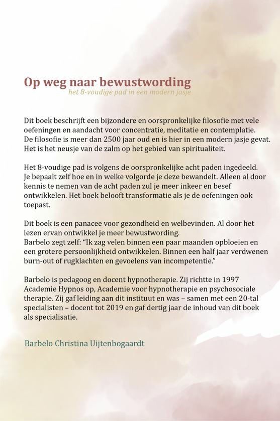 Op weg naar bewustwording Op weg naar bewustwording achterkant