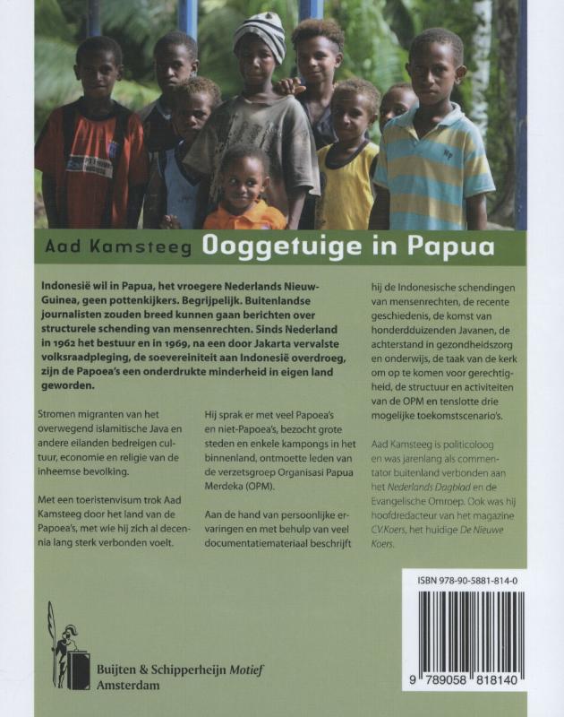 Ooggetuige in Papua achterkant