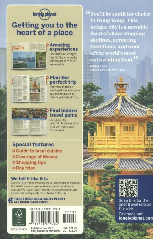Lonely Planet Hong Kong dr 16 achterkant