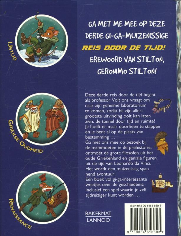 Reis door de tijd / 3 / Geronimo Stilton achterkant