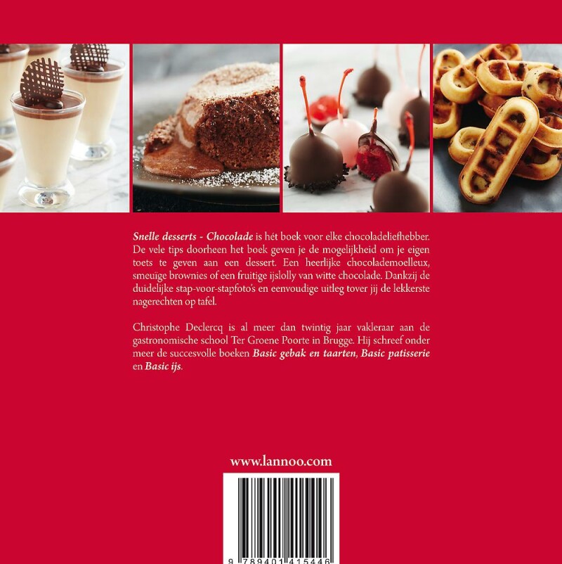 Snelle desserts - Chocolade achterkant