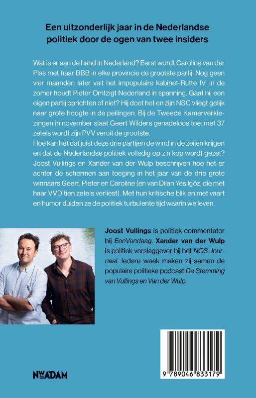 Het jaar van Caroline, Pieter en Geert achterkant