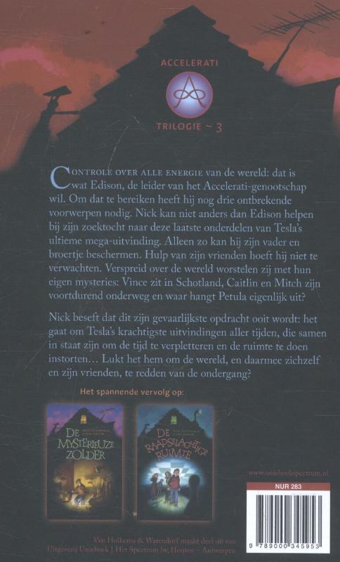 De geheimzinnige gang / Accelerati-trilogie / 3 achterkant